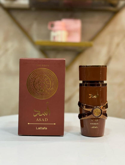 Asad Bourbon Lattafa - 100ml + OBSEQUIO
